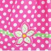 Sunny Fashion Girls Dress Pink Dot Flower Embroidered Sundress