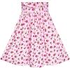 Sunny Fashion Girls Dress Pink Flower Long Sleeve Cotton Casual Dress Size 4-8(Pink)
