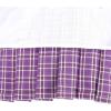 Sunny Fashion Girls Dress Pink Flower Long Sleeve Cotton Casual Dress Size 4-8(Purple Plaid)