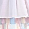 Sunny Fashion Girls Dress Pink Sequin Wedding Hi-Low Tulle Skirt Tutu Flutter Sleeve(Blue)