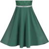Sunny Fashion Girls Dress Rhinestone Chiffon Bridesmaid Dance Ball Maxi Gown(Green)