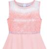 Sunny Fashion Girls Dress Rhinestone Chiffon Bridesmaid Dance Ball Maxi Gown(Light Coral Pink)