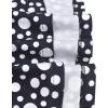 Sunny Fashion Girls Dress Short Sleeve Casual Summer Sundress(Black Polka Dot)