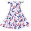Sunny Fashion Girls Dress Short Sleeve Casual Summer Sundress(White)