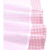 Sunny Fashion Girls Dress Spaghetti Gingham Ruffle Light Yellow Plaid Casual(Pink)
