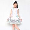 Sunny Fashion Girls Dress White Button Casual Short Sleeve Everyday Size 6-14(White)