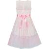 Sunny Fashion Girls Dress White Lace Tassel Hem Princess Party Size 4-8
