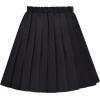 Sunny Fashion Girls Skirt Beige Pleated Bow Tie Back School Uniform Size 6-14(Black Pleated)