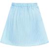 Sunny Fashion Girls Skirt Beige Pleated Bow Tie Back School Uniform Size 6-14(Blue)