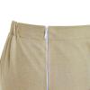 Sunny Fashion Girls Skirt Beige Pleated Bow Tie Back School Uniform Size 6-14(Khaki)