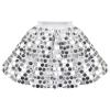 Sunny Fashion Girls Skirt Purple Mermaid Sparkly Sequin Tutu Party Ballet Dance(Grey Sequin)