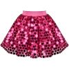 Sunny Fashion Girls Skirt Purple Mermaid Sparkly Sequin Tutu Party Ballet Dance(Pink Sequin)