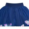 Sunny Fashion Girls Skirt Tutu Rainbow Multicolor Ballet Dancing Party Size 2-10(Navy Blue Butterfly)