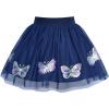 Sunny Fashion Girls Skirt Tutu Rainbow Multicolor Ballet Dancing Party Size 2-10(Navy Blue Butterfly)