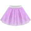 Sunny Fashion Girls Skirt Tutu Rainbow Multicolor Ballet Dancing Party Size 2-10(Purple Sequin)