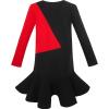 Sunny Fashion Parent-Child Mother Daughter Dress Color Block Contrast Size 5-12