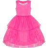 Sunny Fashion Flower Girls Dress Rhinestone Tulle Wedding Pageant Bridesmaid