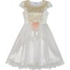 Sunny Fashion Flower Girls Dress Shinning Wedding Pageant Party Dress Size 3-10