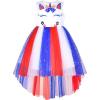 Sunny Fashion Flower Girls Dress Unicorn Rainbow Pageant Princess Party(Unicorn in Usa)