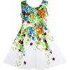 Sunny Fashion Girls Dress Elegant Princess Blooming Vine Ivy Flower Leaves