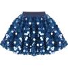Sunny Fashion Girls Skirt Purple Mermaid Sparkly Sequin Tutu Party Ballet Dance(Blue Circle Sequin)