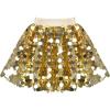 Sunny Fashion Girls Skirt Purple Mermaid Sparkly Sequin Tutu Party Ballet Dance(Gold)