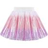 Sunny Fashion Girls Skirt Purple Mermaid Sparkly Sequin Tutu Party Ballet Dance(Gradient Purple)