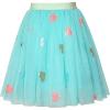 Sunny Fashion Girls Skirt Tutu Rainbow Multicolor Ballet Dancing Party Size 2-10(Blue)