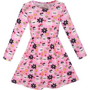 Sunny Fashion Girls Dress Shinning Sequins Beige Tulle Layers Wedding Pageant(Rose Pink)