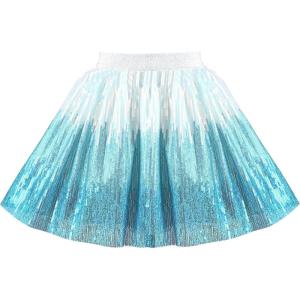 Sunny Fashion Girls Skirt Purple Mermaid Sparkly Sequin Tutu Party Ballet Dance(Sky Blue)