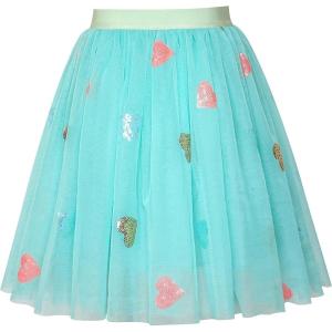 Sunny Fashion Girls Skirt Tutu Rainbow Multicolor Ballet Dancing Party Size 2-10(Blue)