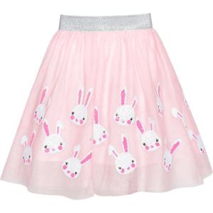 Sunny Fashion Girls Skirt Tutu Rainbow Multicolor Ballet Dancing Party Size 2-10(Light Pink)