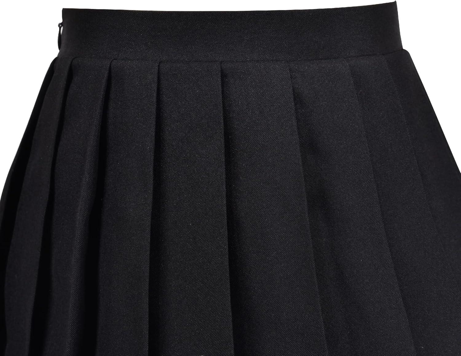 imageSunny Fashion Girls 2 Piece Set Skirt TShirt Crop RibKnit Plaid Casual SchoolBlue Striped