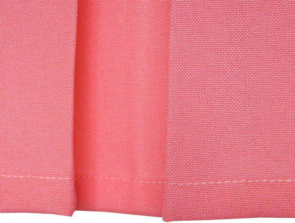 imageSunny Fashion Girls Dress Color Block Contrast Bow Tie Everyday Party Size 414Coral Red