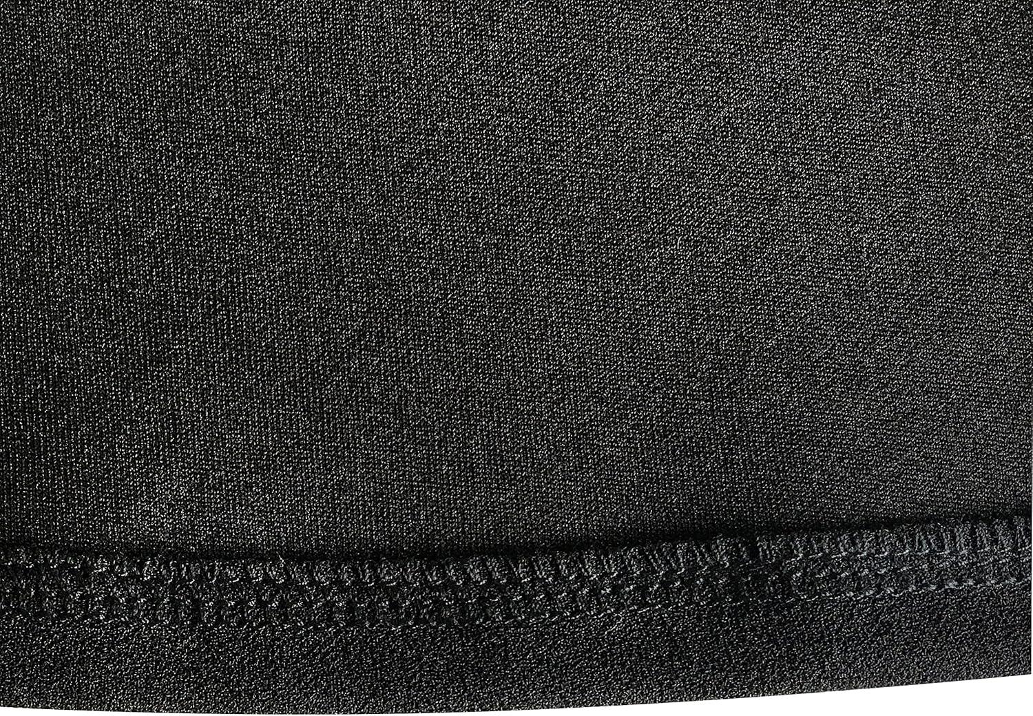 imageSunny Fashion Girls Dress Red White Cold Shoulder Color Contrast HolidayBlack