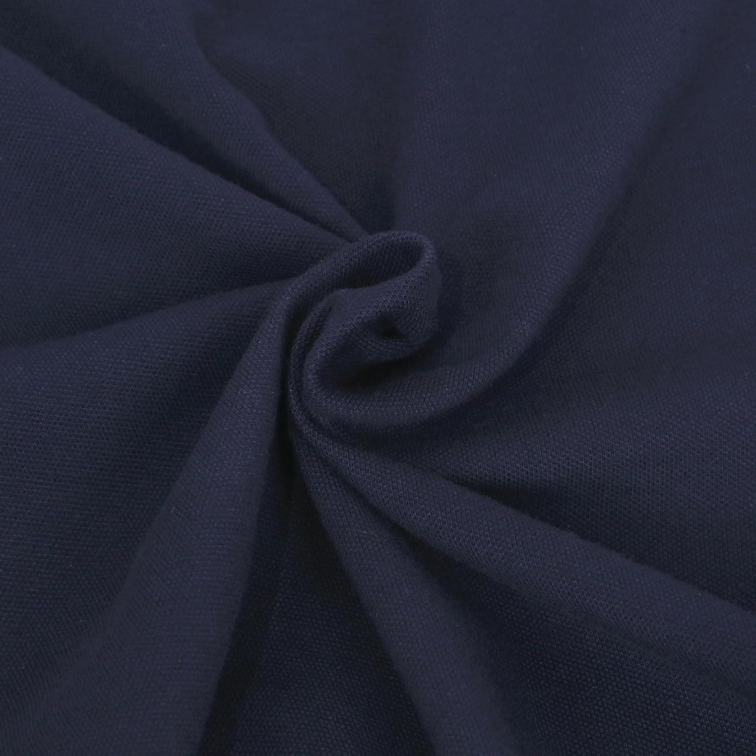 imageSunny Fashion Girls Dress TShirt Basic Vintage Loose Straight Casual SchoolNavy Blue