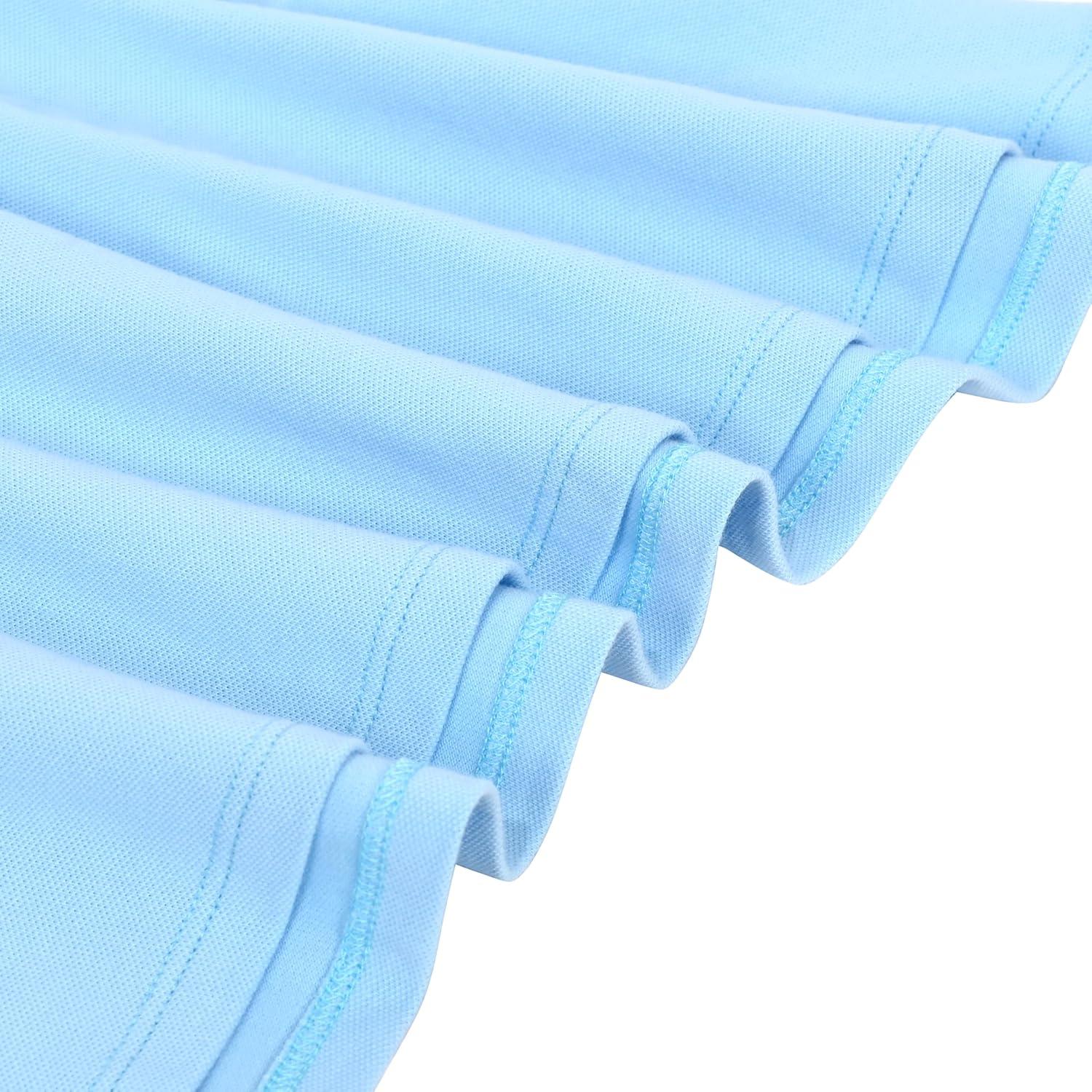 imageSunny Fashion Girls Dress TShirt Basic Vintage Loose Straight Casual SchoolSky Blue