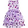 Sunny Fashion Girls Dress Cake Candy Birthday Layered Tulle Purple