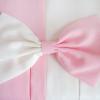 Sunny Fashion Girls Dress Color Block Contrast Bow Tie Everyday Party Size 4-14(Pink)