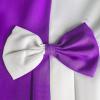 Sunny Fashion Girls Dress Color Block Contrast Bow Tie Everyday Party Size 4-14(Purple)