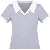 Sunny Fashion Girls Dress T-Shirt Basic Vintage Loose Straight Casual School(Gray)
