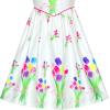 Sunny Fashion Girls Dress Tulip Flower Bouquet Spring Party Sundress Size 6-12