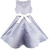 Sunny Fashion Girls Dress White Lined Elegant Wedding Flower Girl Pageant 4-12