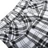 Sunny Fashion Girls Skirt Back School Uniform Red Tartan Skirt Size 4-14(Black White)