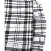 Sunny Fashion Girls Skirt Back School Uniform Red Tartan Skirt Size 4-14(Black White)