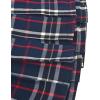 Sunny Fashion Girls Skirt Back School Uniform Red Tartan Skirt Size 4-14(Dark Purple)
