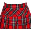 Sunny Fashion Girls Skirt Back School Uniform Red Tartan Skirt Size 4-14(Red)