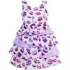Sunny Fashion Girls Dress Cake Candy Birthday Layered Tulle Purple