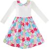 Sunny Fashion Girls Dress Lace Collar Princess Elegant Birthday Party Size 4-12