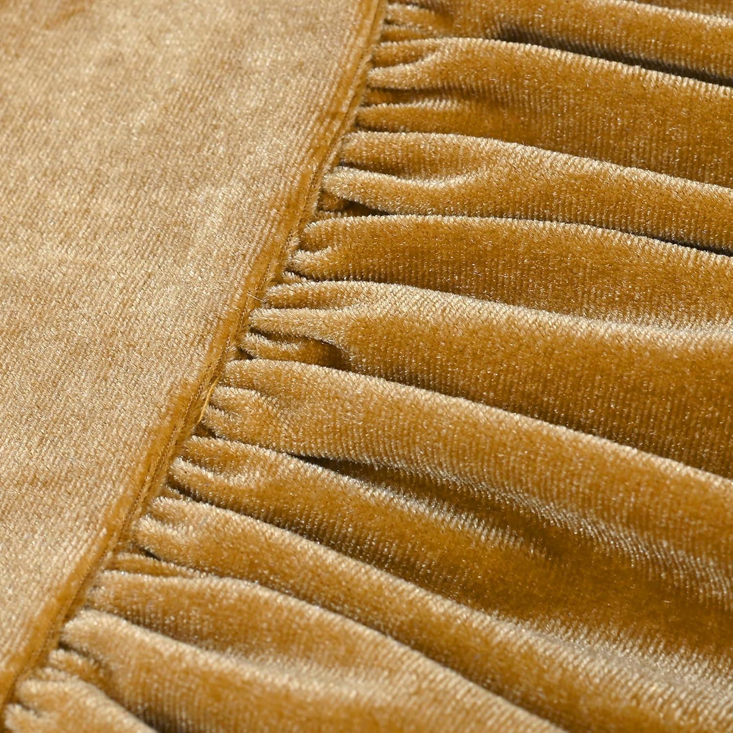 imageSunny Fashion Girls Dress Christmas Hat Red Velvet Long Sleeve Holiday Size 414Yellow Velvet